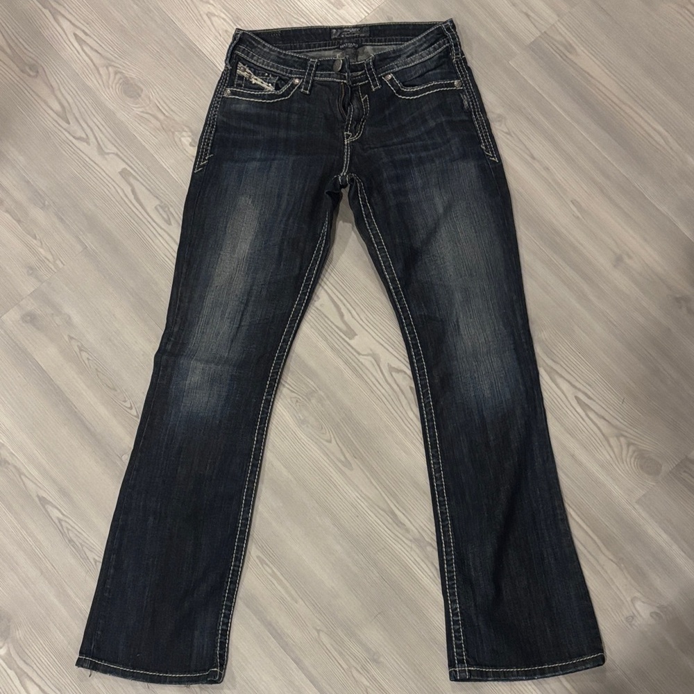 Y2K Silver jeans Boot Cut